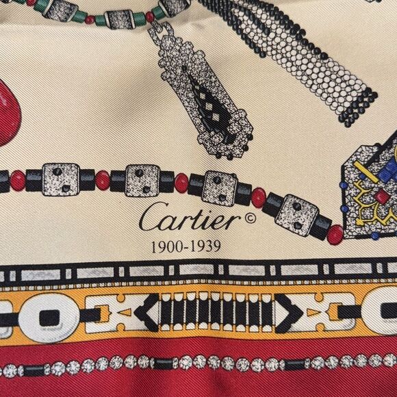Cartier Silk Twill Jewelry Print Scarf - Picture 7 of 14